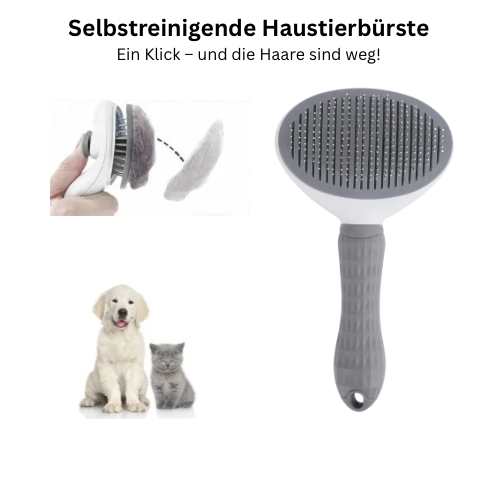 Selbstreiningende Tierhaarbürste
