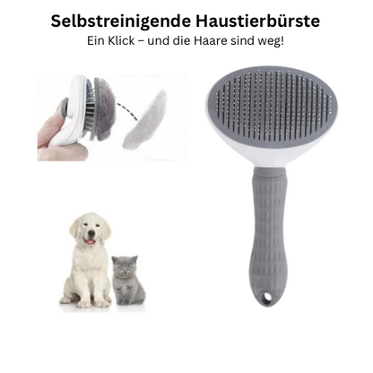Selbstreiningende Tierhaarbürste