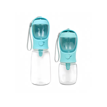 2-in-1 Hunde-Wasserflasche mit Futterbehälter